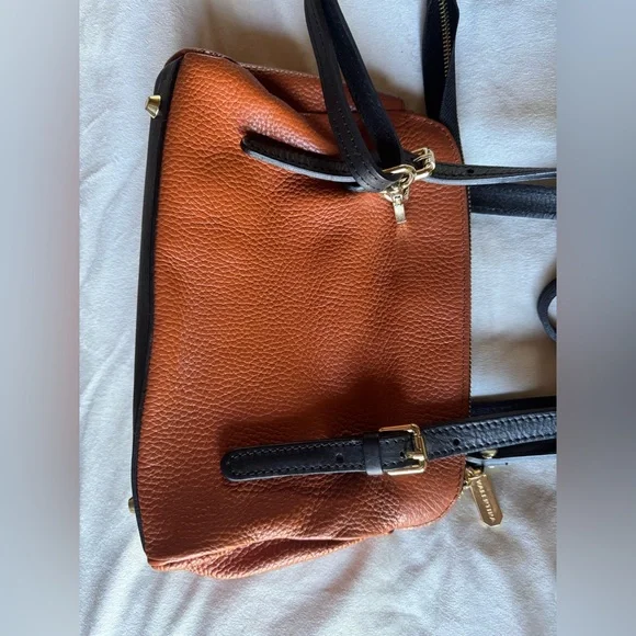 Valentina Orange and Black Crossbody Bag - Picture 3 of 5